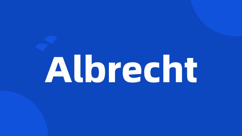 Albrecht