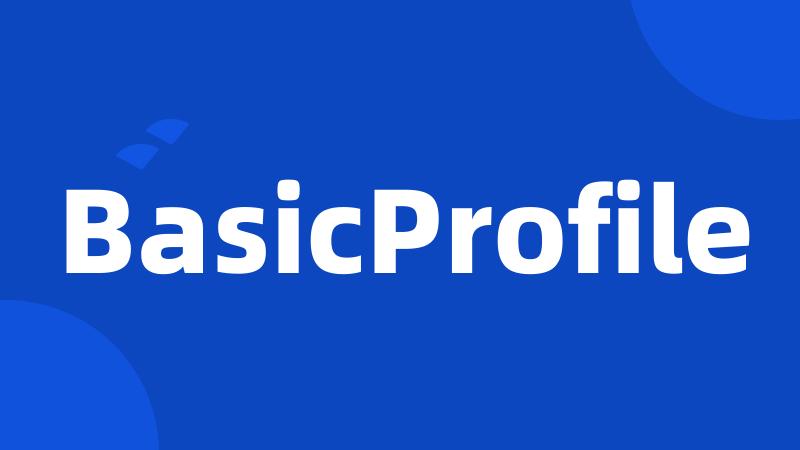 BasicProfile