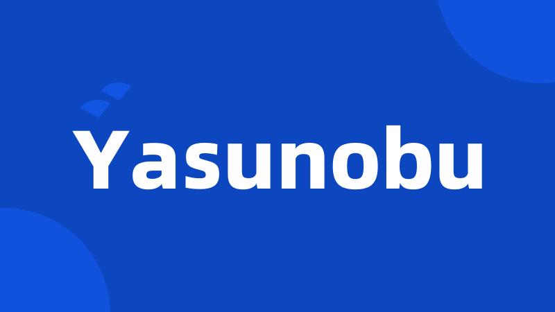 Yasunobu