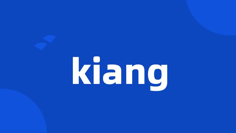 kiang