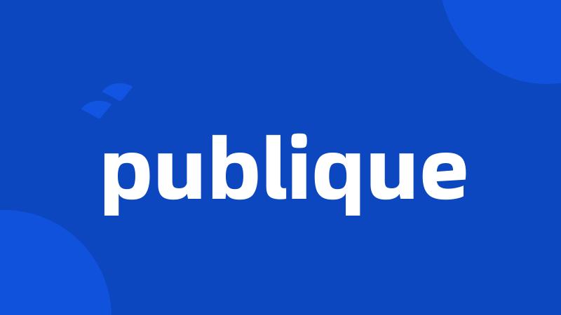 publique