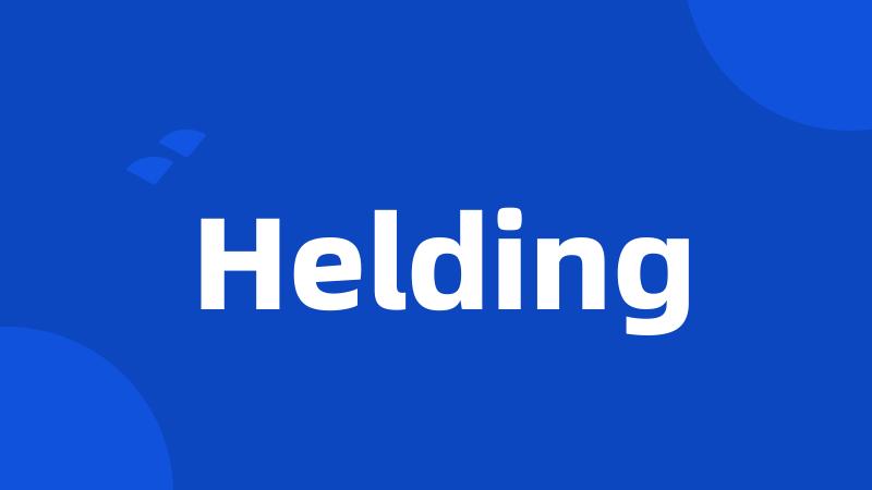 Helding