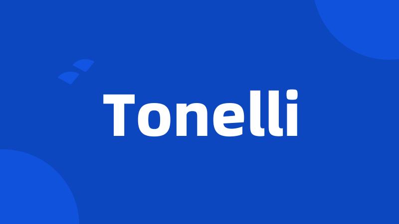 Tonelli