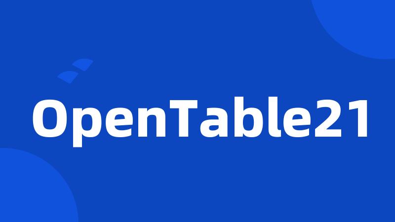 OpenTable21