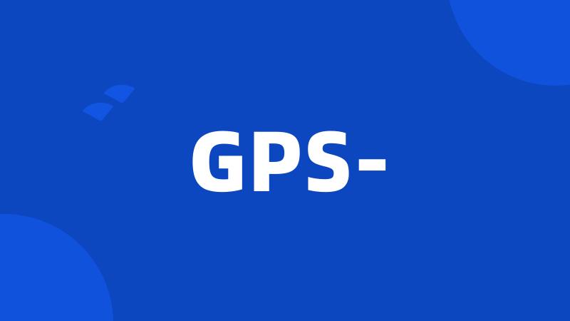 GPS-