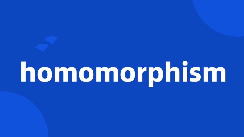 homomorphism