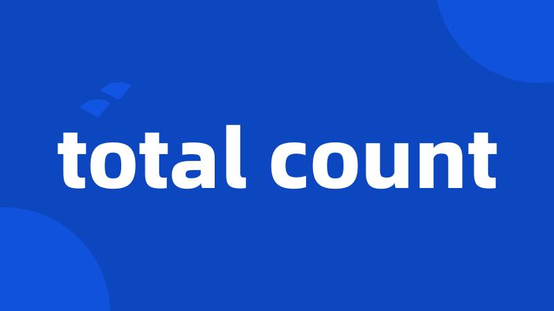 total count