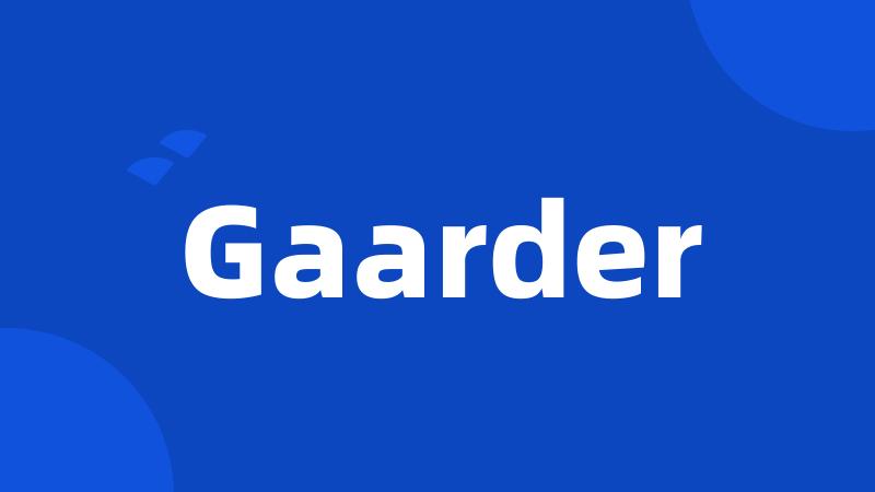 Gaarder