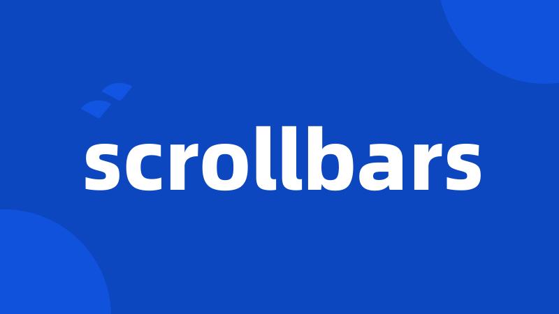 scrollbars