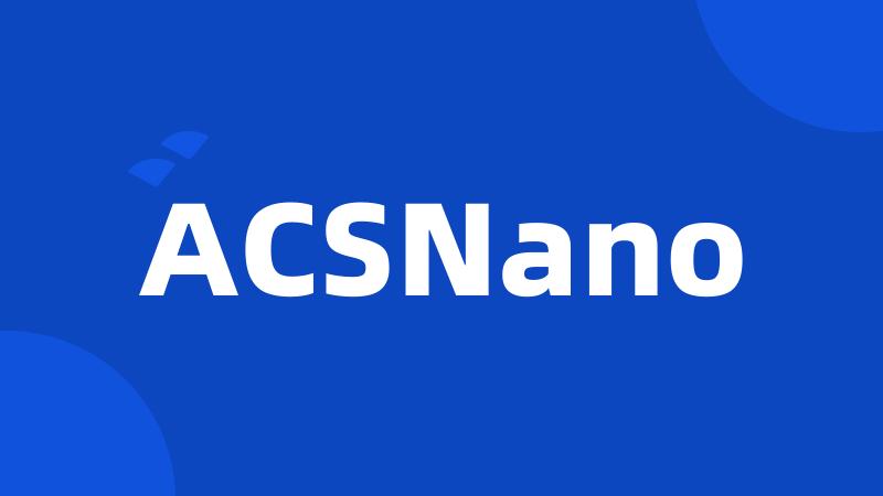 ACSNano