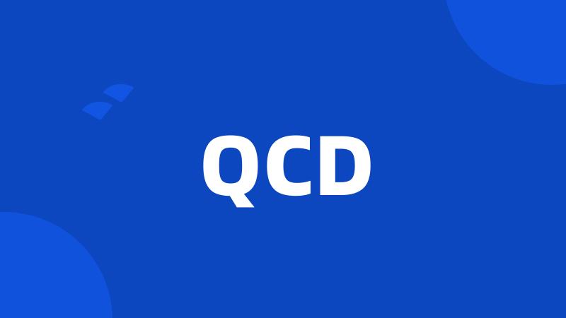 QCD