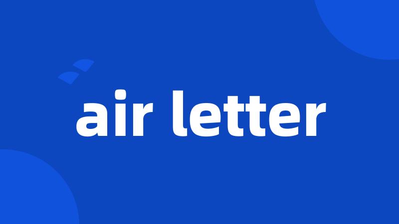 air letter