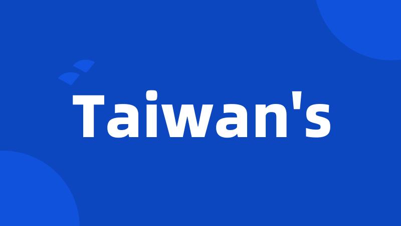 Taiwan's