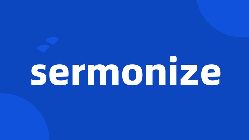 sermonize