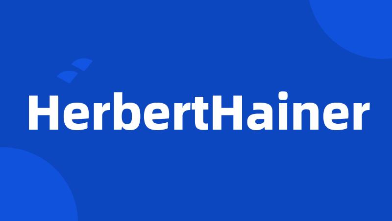 HerbertHainer