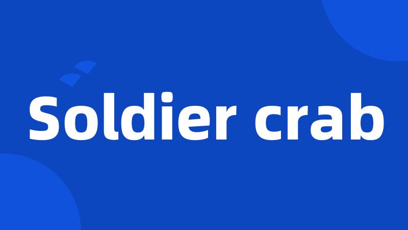 Soldier crab