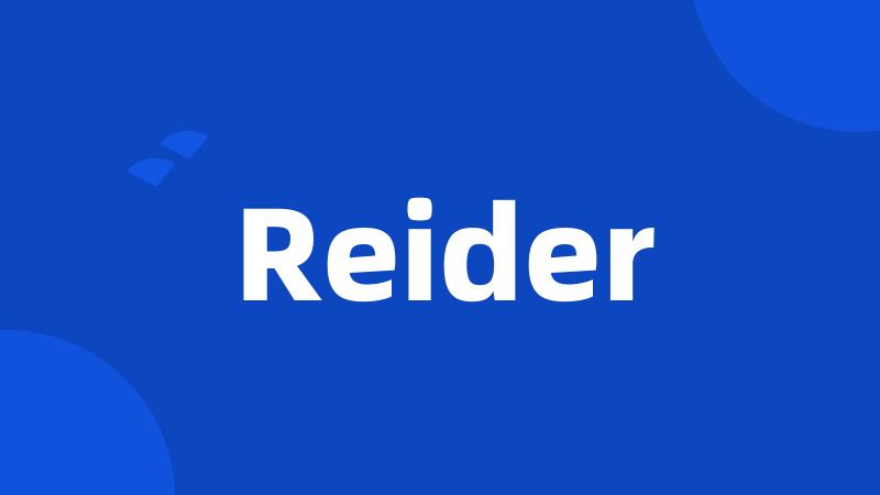 Reider