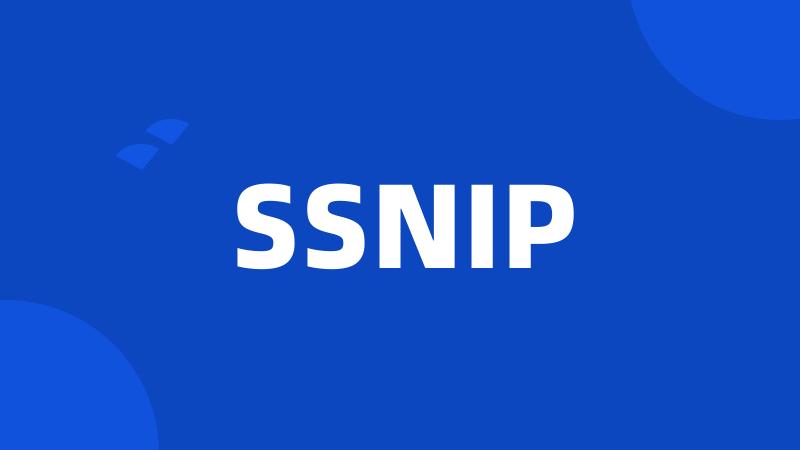 SSNIP