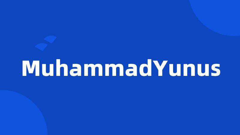 MuhammadYunus