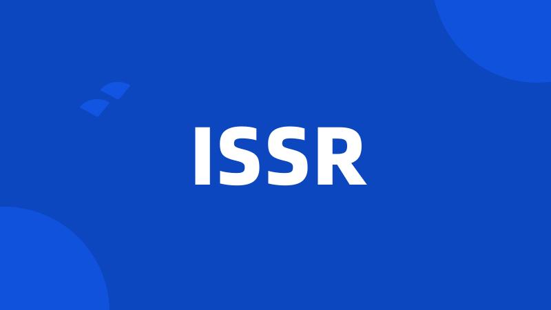 ISSR