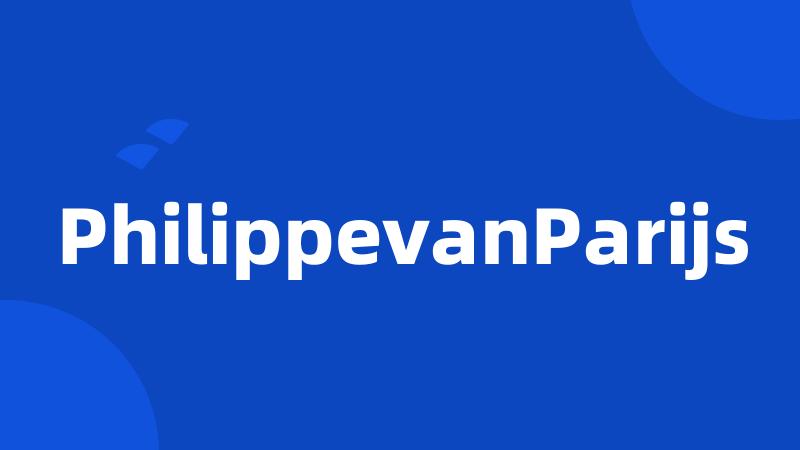 PhilippevanParijs