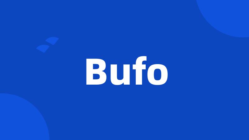 Bufo