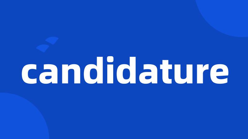 candidature