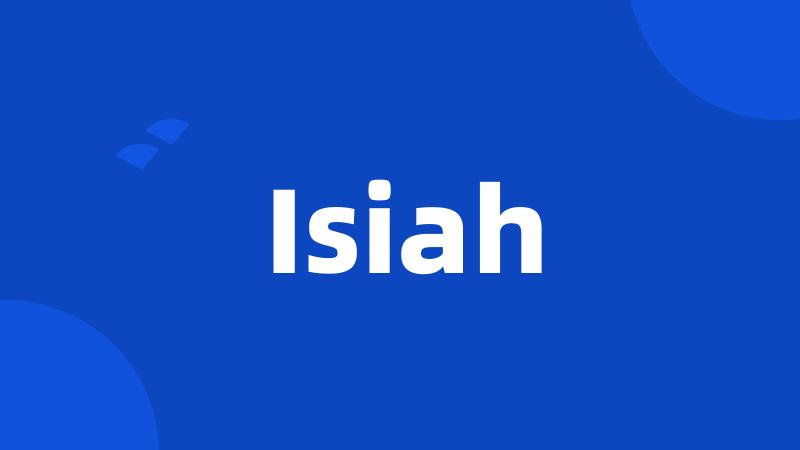 Isiah