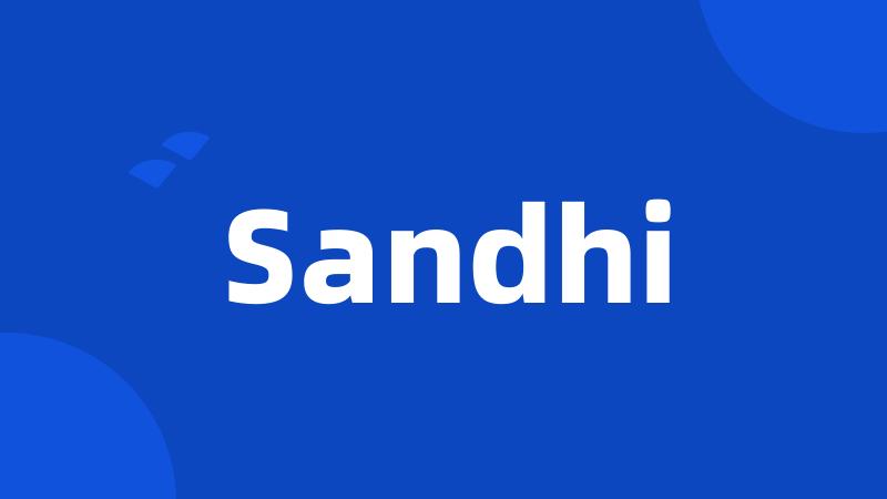 Sandhi