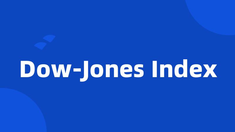 Dow-Jones Index