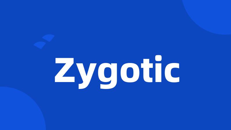 Zygotic