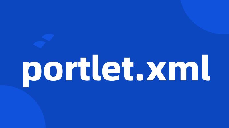 portlet.xml