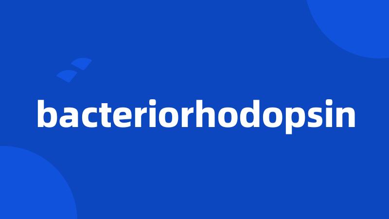 bacteriorhodopsin