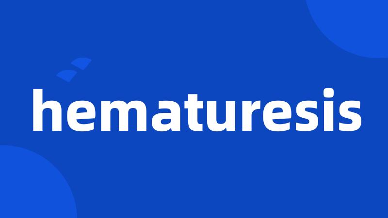 hematuresis