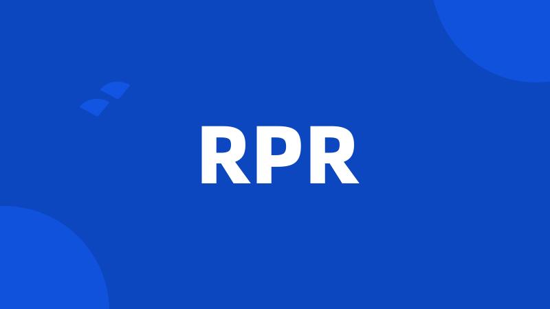 RPR