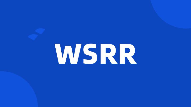 WSRR