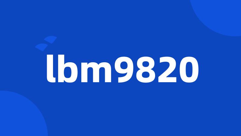 lbm9820