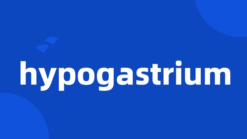 hypogastrium