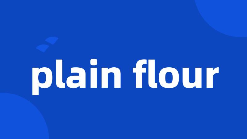 plain flour