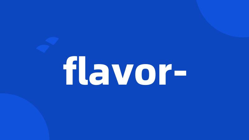 flavor-