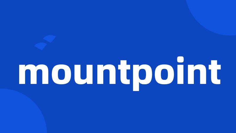 mountpoint