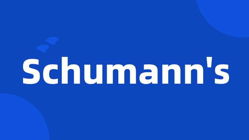 Schumann's