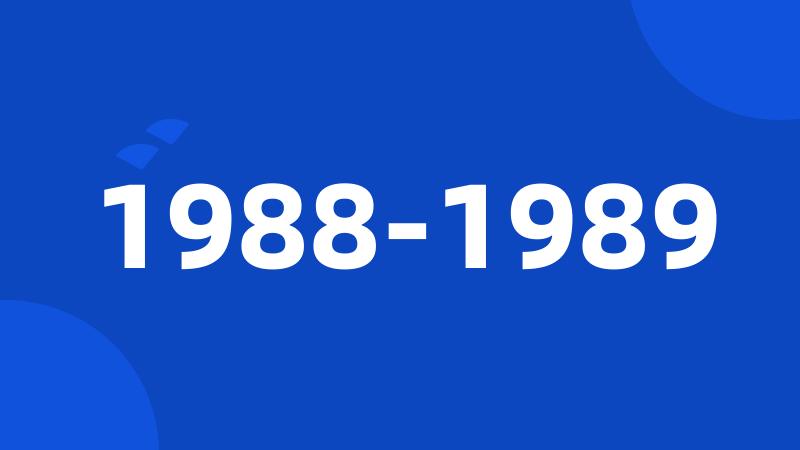 1988-1989