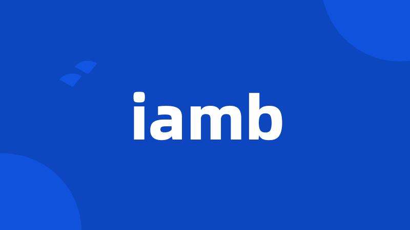 iamb