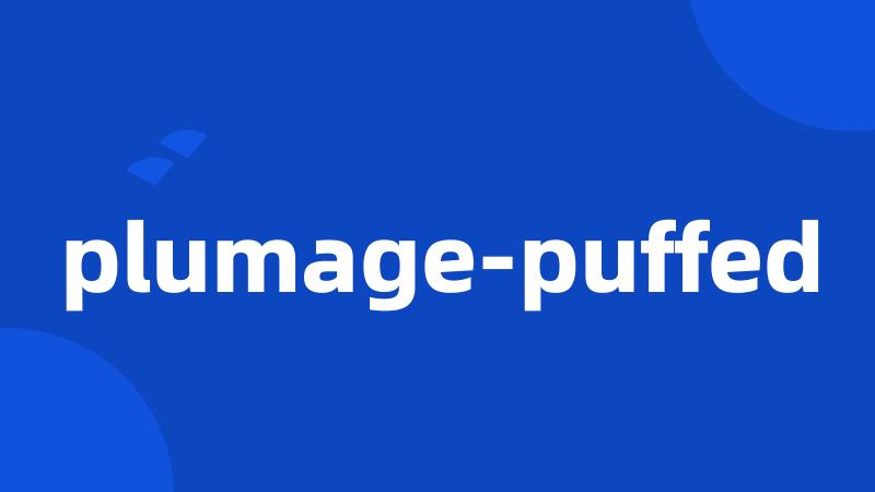 plumage-puffed