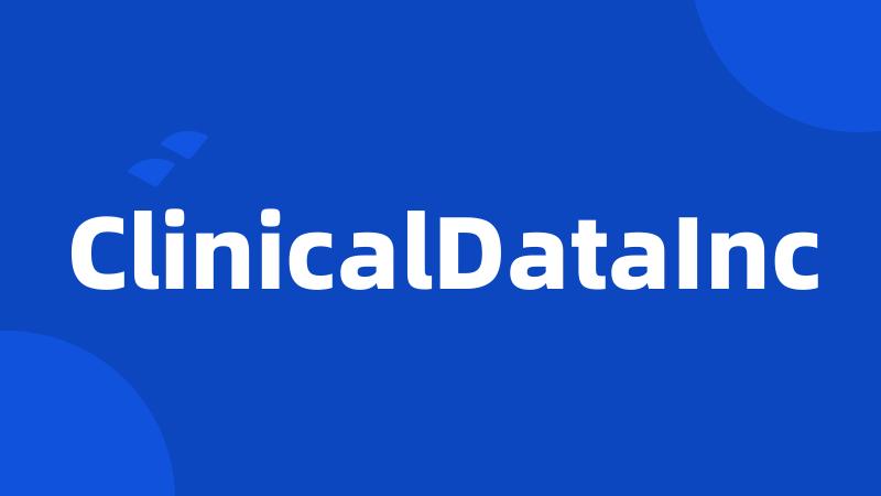 ClinicalDataInc