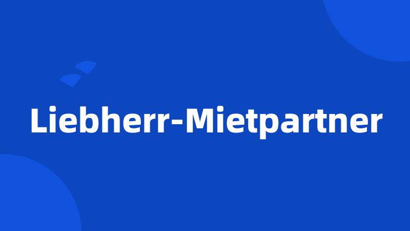 Liebherr-Mietpartner