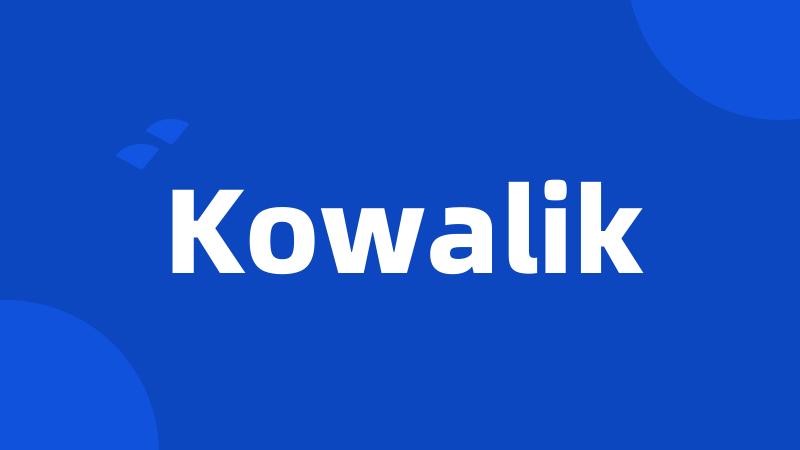 Kowalik