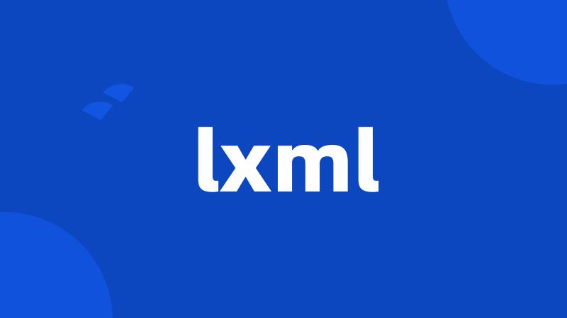 lxml