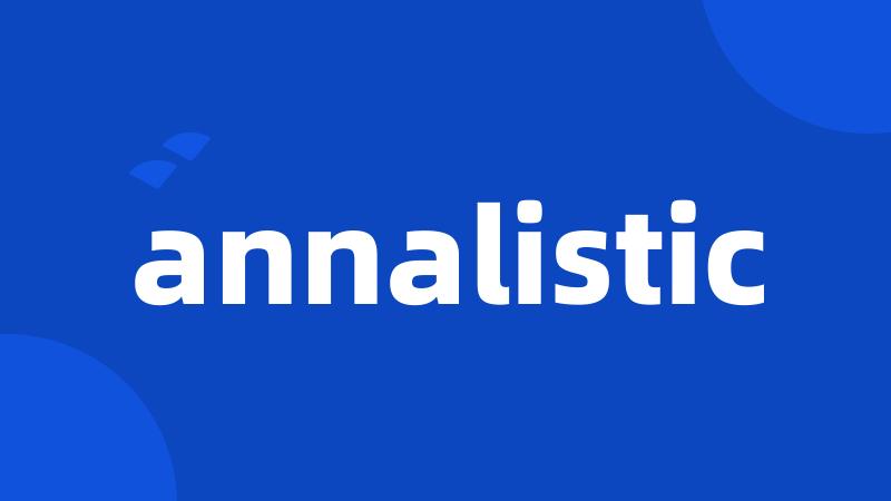 annalistic